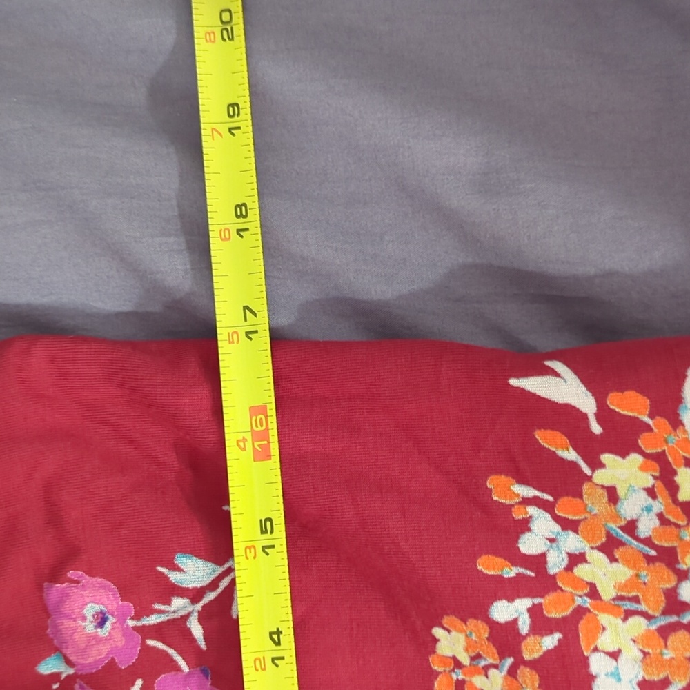 Express LG,red,strapless dress with handkerchief hem - Picture 5 of 6